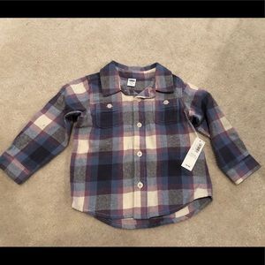 Old Navy Flannel Button-Down Shirt 2T***NWT***
